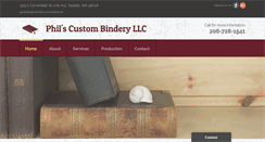 Desktop Screenshot of philscustombindery.com